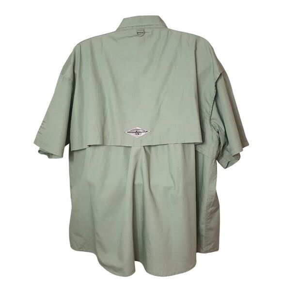 Hook & Tackle Mens Fishing Shirt 3XL Sage Green Gulf Stream Outdoors Pockets - Picture 3 of 10